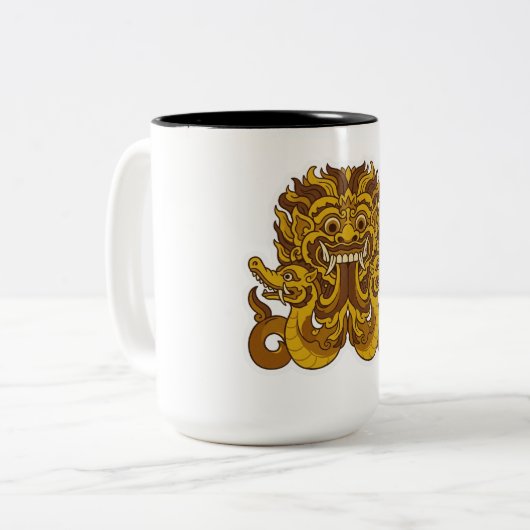 Kalamakara Zweifarbige Tasse (Vorderseite Links)