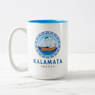 Kalamata, Griechenland Zweifarbige Tasse