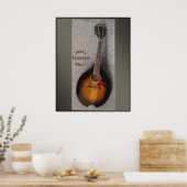 Kalamazoo Mandolin Print der 30er Jahre Poster (Küche)