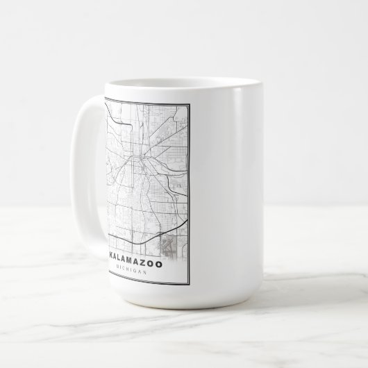 Kalamazoo Map Kaffeetasse (Vorderseite Links)