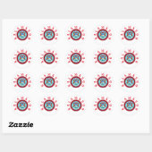 Kalamazoo, Michigan Classic Round Sticker (Blatt)
