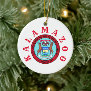 Kalamazoo, Michigan Keramik Ornament