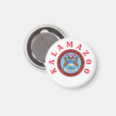 Kalamazoo, Michigan Magnet (Vorderseite/Rückseite)