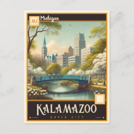 Kalamazoo, Michigan | VINTAG Postkarte