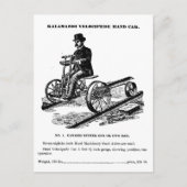 KALAMAZOO Velocipede Bahn Handwagen 1887 Postkarte (Vorderseite)