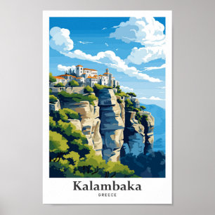 Kalambaka Griechenland Reisen Fotografie Poster