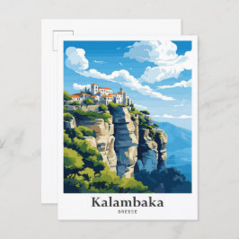 Kalambaka Griechenland Reisen Fotografie Postkarte