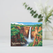 Kalambo-Fälle Sambia Postkarte (Stehend Vorderseite)