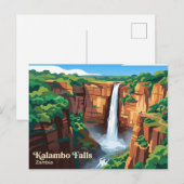 Kalambo-Fälle Sambia Postkarte (Vorne/Hinten)