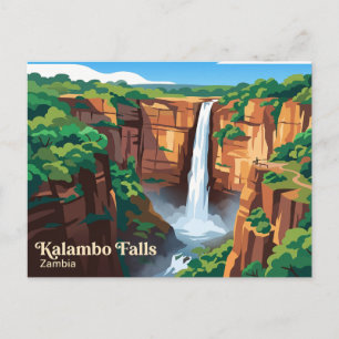 Kalambo-Fälle Sambia Postkarte