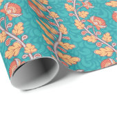 Kalamkari Geschenkpapier (Rolleneckpunkt)