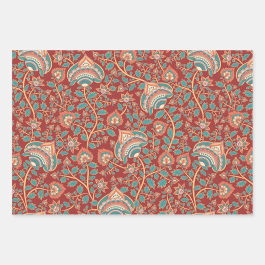 Kalamkari Geschenkpapier Set (Vorderseite 3)