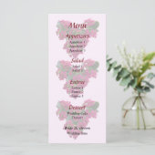 Kalanchoe Heart Wedding Menu Menükarte (Stehend Vorderseite)