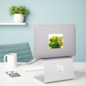 Kalanchos Aufkleber (Laptop auf Schreibtisch)