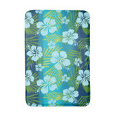 Kalani Gefärbte Krawatte Blend Tropischer Hibiskus Badematte (Vorderseite Vertikal)