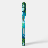 Kalani Gefärbte Krawatte Blend Tropischer Hibiskus Case-Mate iPhone Hülle (Rückseite / Rechts)