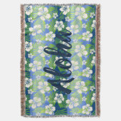 Kalani Gefärbte Krawatte Blend Tropischer Hibiskus Decke (Vorderseite Vertikal)