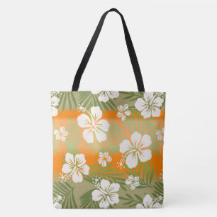 Kalani Gefärbte Krawatte Blend Tropischer Hibiskus Tasche