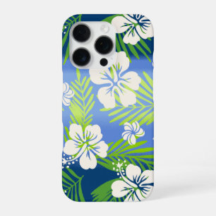 Kalani Tie Dye Mischung Tropical Hibiscus - Blaues iPhone 16 Pro Hülle