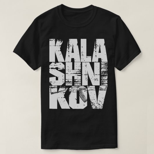 Kalashnikov AK47 AK47 Geschenk T-Shirt (Design vorne)