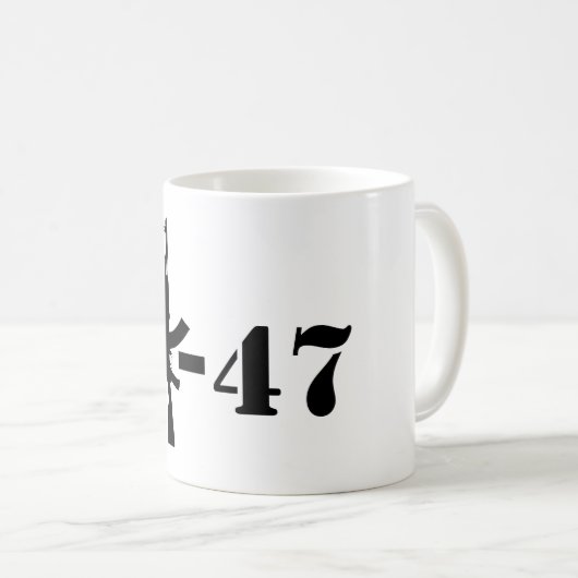 Kalashnikov AK-47 Kaffeetasse (VorderseiteRechts)