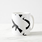 Kalashnikov ak 47 Silhouette Kaffeetasse (VorderseiteRechts)