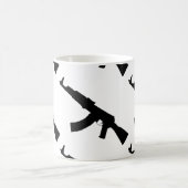 Kalashnikov ak 47 Silhouette Kaffeetasse (Mittel)