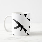 Kalashnikov ak 47 Silhouette Kaffeetasse (Links)