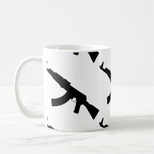 Kalashnikov ak 47 Silhouette Kaffeetasse