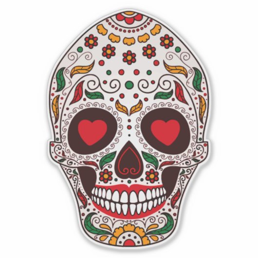 Kalavera-Schädel Aufkleber (Vorderseite)