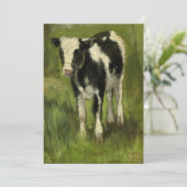 Kalb, Gepunktet Schwarz und Weiß | Geo Poggenbeek (Stehend Vorderseite)