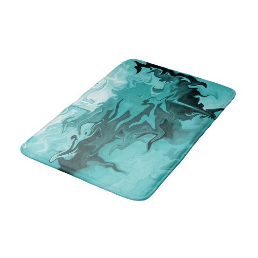 Kalb hat auf See verloren....... Badematte (Schrägansicht)