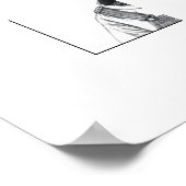 Kalb in Dungaree (Schnee) Poster (Ecke)