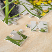 Kalb in Gras und Blume Puzzle (Seite)