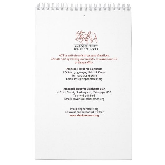 Kalb-Kalender Kalender (Rückseite)