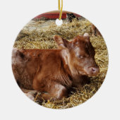 Kalb Keramik Ornament (Vorne)