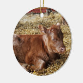 Kalb Keramik Ornament (Links)