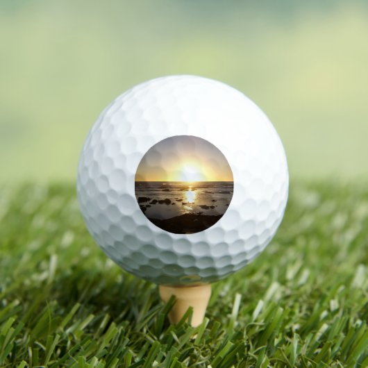 Kalbarri Beach Sunset Golfball (Insitu T-Shirt)