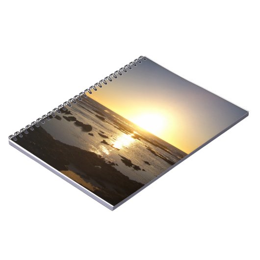 Kalbarri Beach Sunset Spiral Notebook Notizblock (Linke Seite)