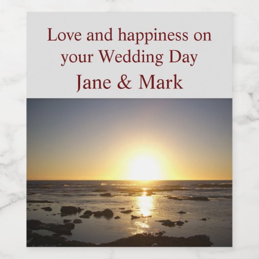 Kalbarri Sunset Weinetikett (Einzelnes Label)