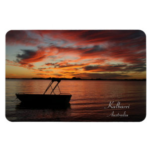 Kalbarri Sunset, Western Australien. Postkarte Magnet