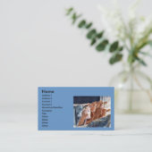 Kälber an den Brunch-Visitenkarten Visitenkarte (Stehend Vorderseite)