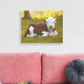Kalbsruhen Leinwanddruck (Insitu (Wohnzimmer))