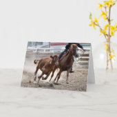 Kalbsschneider Geburtstag Karte (Gelbe Blume)