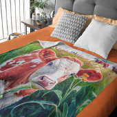 Kalbweide Fleecedecke