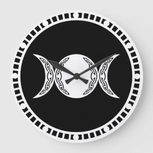 Kaldaunen-Göttin-Symbol Große Wanduhr