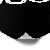 Kale-e-brate Good Times Funny Veggie Pun Dark BG Poster (Ecke)