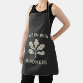 Kale Em mit Kindness Funny Pun Veggies Vegan Schürze (InSitu)