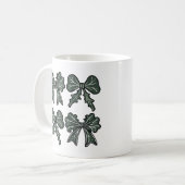 Kale green Bow Kaffeetasse (Vorderseite Links)