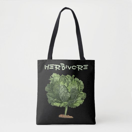 Kale Herbivore Vegan Vegetarier Tasche (Vorderseite)